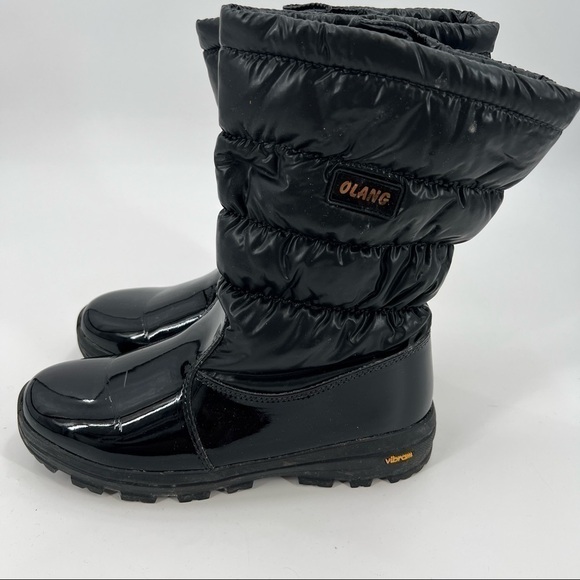 OLANG black winter snow boots size 10.5 - Picture 2 of 11